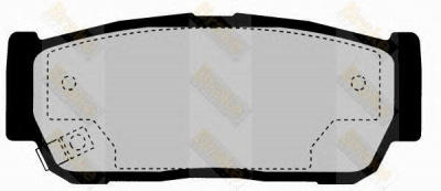 BRAKE ENGINEERING pa1647 -  Комплект тормозных колодок, дисковый тормоз